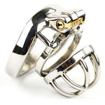Chastity belt male male chastity stainless steel ball stretcher sex ring for men male chastity device A273 - sextoysok