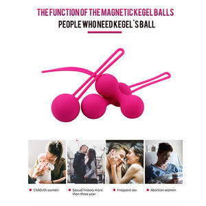 Smart Kegel Balls Vaginal Balls Muscle Tight Exercise Vibrator Vaginal Clit Massager Ben Wa Balls Sex Toys For Adults Women - sextoysok