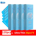 MingLiu 120pcs brand man quality ultra super thin condon 002 penis sleeve Intimate condoms kondom adult sex toy product for men (Utra Thin 120Pcs) - sextoysok