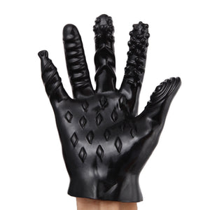 Hot sale top Erotic Sex Toys For Couples Sex Gloves Vagina Stimulator Self-comforting Breast Nipple Massage (BLACK) - sextoysok
