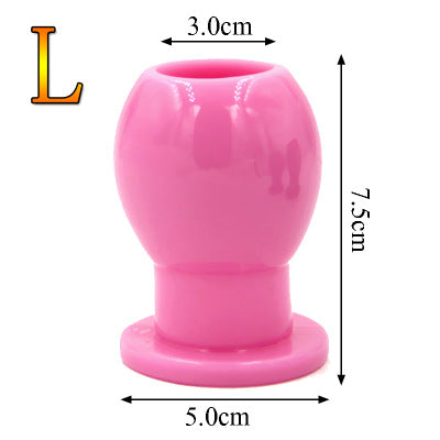 Large, medium and small soft rubber hollow female female expansion anal device unisex backyard expander foreign trade hot produc - sextoysok