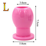 Large, medium and small soft rubber hollow female female expansion anal device unisex backyard expander foreign trade hot produc - sextoysok