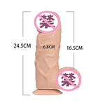 24.5*6.8cm Giant Huge Dildo Super Big Dick With Suction Cup Anal Butt Plug Large Dong Realistic Penis Sex Toys For Woman - sextoysok