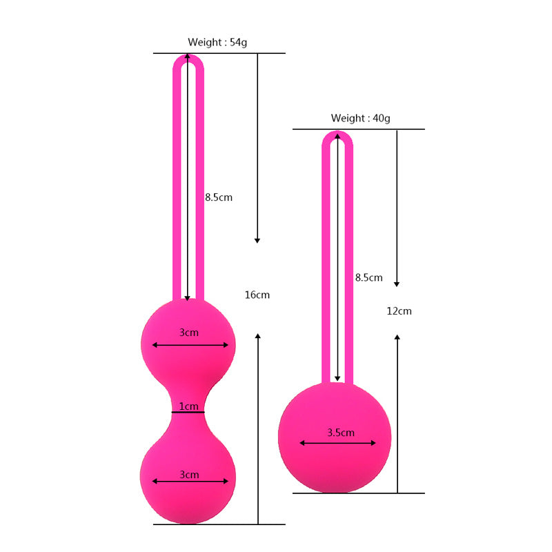 Set Safe Silicone Smart Ball Kegel Ball Ben Wa Ball Vagina Tighten Exercise Machine Vaginal Geisha Ball Sex Toys for Women - sextoysok