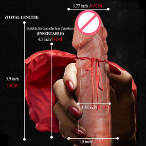Thick Condoms For Men Dildo Extender Reusable Penis Sleeve Intimate Goods Penis Enlargement condom Rings Cock Massager Sex Toys - sextoysok