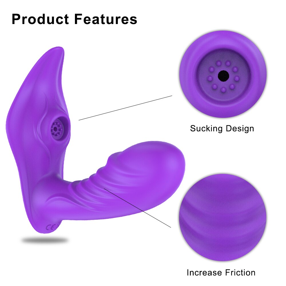 Sucking Vibrator Sex Toys for Women Adult G Spot Clit Sucker Clitoris Stimulator Wireless Heating Wearable Panties Vibrator - sextoysok