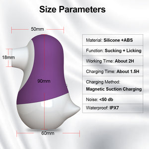 Sucking licking G Spot Vibrator Sex Toys for Woman Adults Nipple Clit Sucker Clitoris Stimulator Tongue Oral Sex Suction Blowjob - sextoysok