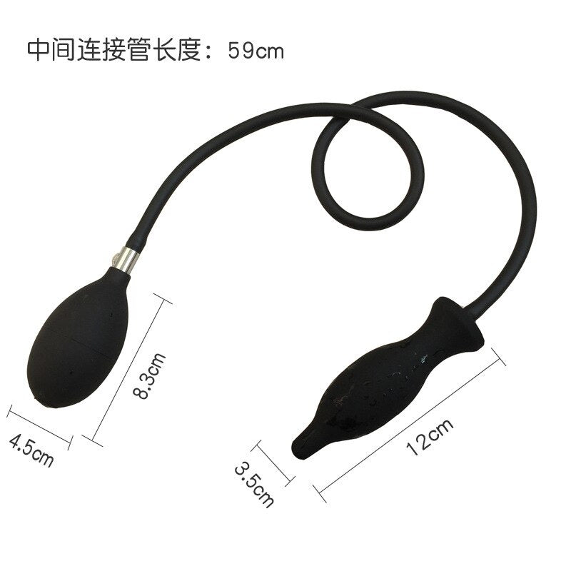 Inflatable Anal Plug Super Large Huge Max 12cm Dildo Pump Anal Dilator Expandable No Vibrator Butt Plug Anal Balls Sex Toys - sextoysok