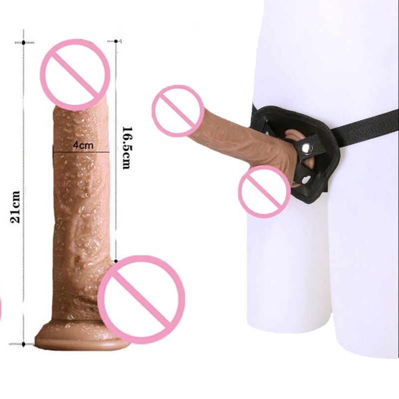 Huge Faloimitator Realistic Dildo Vibrator for Women Strapon Phallus Thick Silicone Penis With Suction Cup Sex Toys for Adults - sextoysok