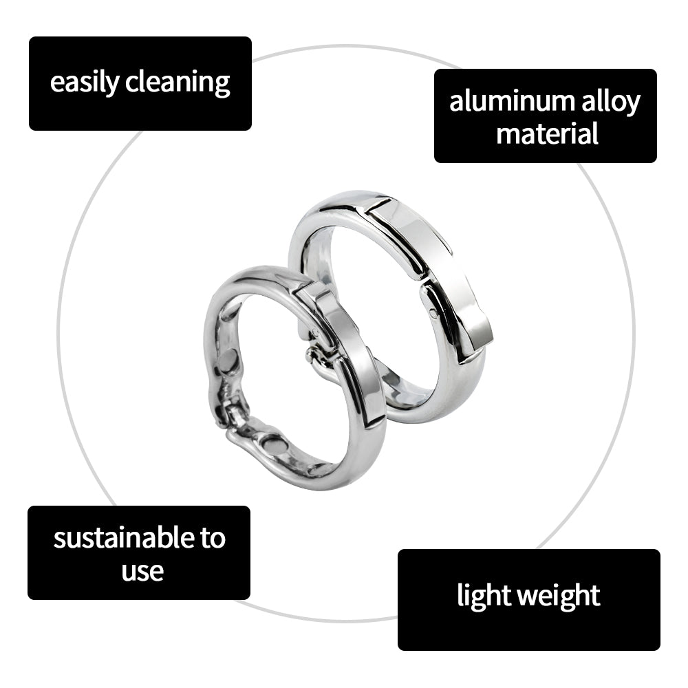 Magnet Cock Ring Metal Penis Sleeve For Male Extender Penis Enlargement Condoms Sex Toys Intimate Goods Ring On The Penis - sextoysok