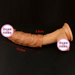 OMYSKY Penis Enlargement Condoms For Men Reusable Penis Sleeve Extender Dildo Enhancer Sleeves For Adults Intimate Cock Rings - sextoysok