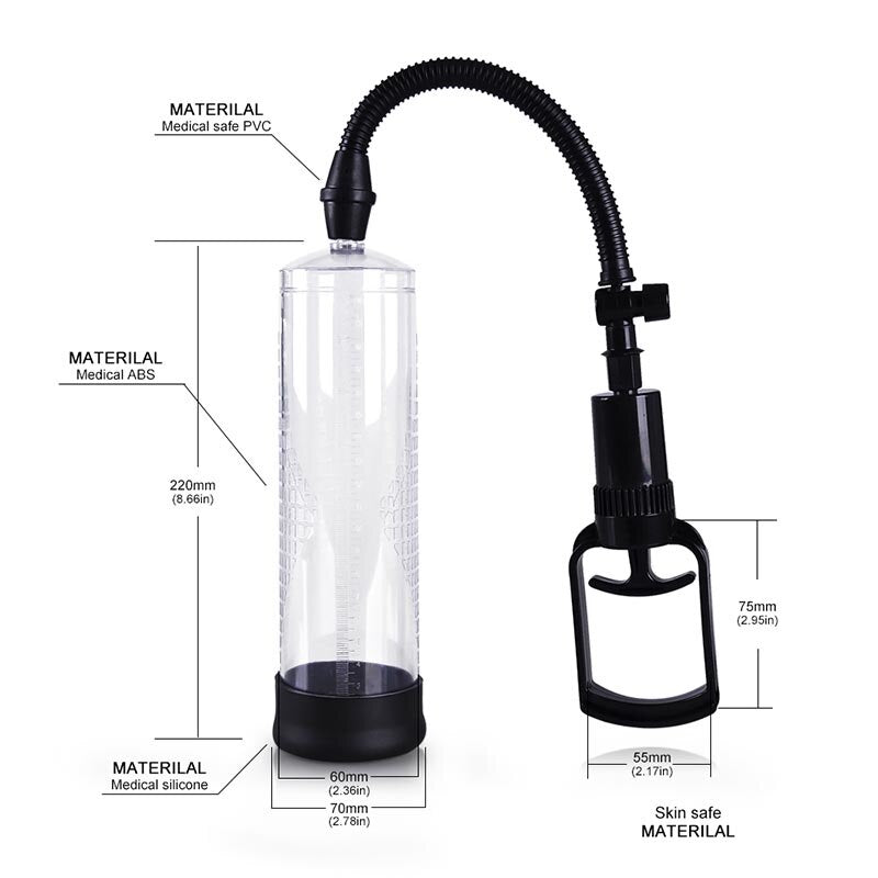 Hand some up strong Pump Penis Enlargement Sexy Toys For Men Man Penis Pump Extension Device Adult sex Product for mal - sextoysok