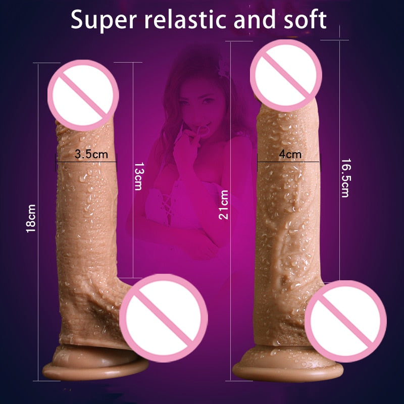 Big Soft Dildo Realistic Suction Cup Penis Lesbian Strapon Faloimitator Dick Huge Silicon Dildos For Women Gay Intimacy Sex Toys - sextoysok
