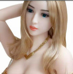 sitting stand Posture Thickening Inflatable Sex Doll Tits Can Be Filled With Water Shoulder Seamless Love Doll Male Masturbator (Light yellow) - sextoysok