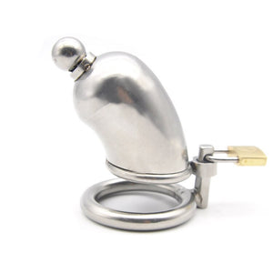 New stainless steel male chastity cage with locking urethral catheter plug metal cock cages chastity device sex toy for man - sextoysok