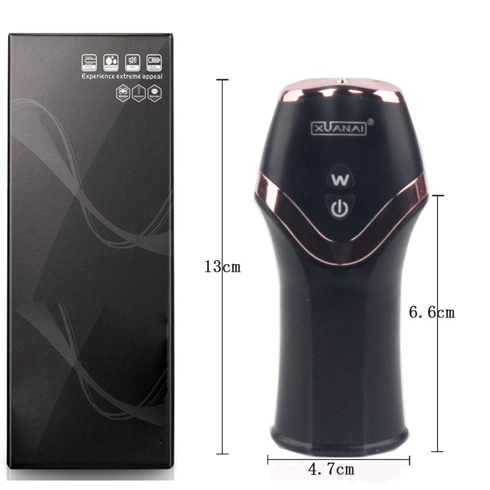 12 Speed Vibration Modes Thrusting Automatic Masturbator With Multiple Modes USB Chargeable Realistic Vigina Sex Toys For Man - sextoysok