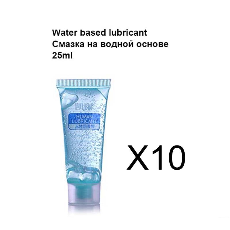 Sex Lubricant 25ml 10pcs Lubricants Water-based transprant Human body Sex Oil Vaginal Anal Gel Adults Sex Homosexual Lubricant - sextoysok