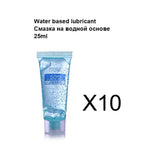 Sex Lubricant 25ml 10pcs Lubricants Water-based transprant Human body Sex Oil Vaginal Anal Gel Adults Sex Homosexual Lubricant - sextoysok