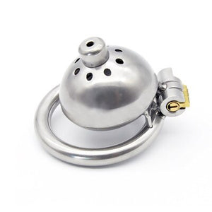 Free Sipping!! 304 stainless steel Male Chastity Device Super Small Cock Cage with Stealth lock Ring Sex Toy A269 - sextoysok