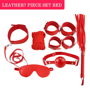 Sex Toys for Couples Handcuffs Whip Nipples Clip Blindfold Mouth Gag Adult Sex Toys Kit Sm Bondage Toy Flirt Games for Couples - sextoysok
