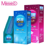Meselo 100 Pcs/Box Condoms Natural Latex Smooth Lubricated Condom Contraception Adult Life Condoms For Men Sex Toys Sex Products - sextoysok