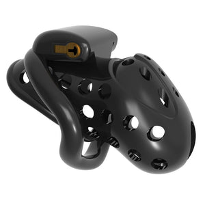 2019 New Air 1 Super Breathable Male Chastity Cage With Electric Shock Device and Multiple Locks - sextoysok