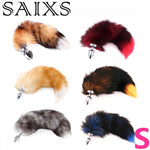 SAIXS Fox Tails Anal Plug Metal Anal Sex Toys Butt plug Sex Games Role play Cosplay Toys S plug Drop Shipping - sextoysok