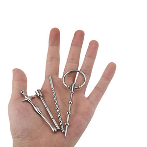Dilator Stainless Steel Sound Rods Catheters (7 Outfit) Sounding Irritation Rod Urethral dilation horse eye stick male appliance - sextoysok