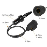 10 Modes Glans Exerciser Penis Pump Vibrator Penis Enlargement Cock Trainer Sex Toys for Men Masturbator Penis Ring (Black) - sextoysok