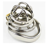 NEW Stainless Steel Super Small Male Chastity Cage with Anti-off ring BDSM Sex Toys For Men Chastity Device 35mm Short Cage - sextoysok