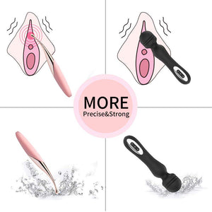 Clitoral Vibrator G Spot Nipple Anal Stimulator with 12 Frequency for Female Quickly Orgasm Waterproof Silicone Clitoris Toy - sextoysok