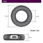 vibrator sex toys for men charging silicone shock lock fine ring male time delay masturbation sex toys (Silver) - sextoysok