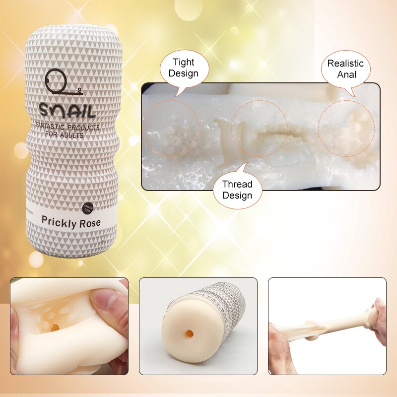 Male Masturbation Cup Mouth Vaginal Anus Silicone Masturbator Realistic Vagina Pussy Sex Toys for Men Oral Masturbador For Adult - sextoysok