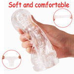 MRL Male Masturbator Cup Soft Pussy Sex Toys Transparent Vagina Adult Endurance Exercise Sex Products Vacuum Pocket Cup for Men - sextoysok