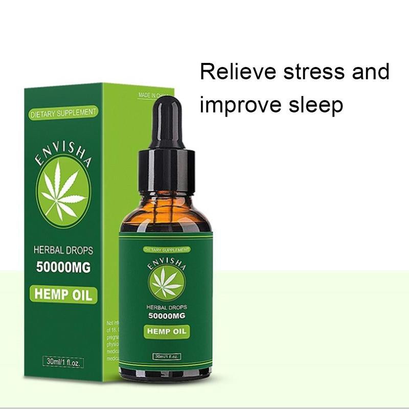 30 ml 50000 mg Contains cbd Organic Hemp Seed Oil Sleep Aid Anti Stress Hemp Extract Drops for Pain, Anxiety & Stress Relief (as shown) - sextoysok