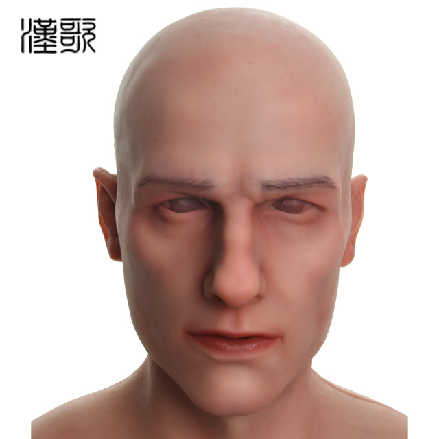 2019 New style male silicone mask Bell for cosplay partys drag queen masking masquerade full head masks - sextoysok