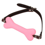 PU Leather Silicone Dog Bone Open Mouth Gag Bdsm Bondage Restraint Slave Fetish Adult Games Erotic Sex toys for Couples - sextoysok