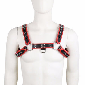 Male PU Leather Chest Harness Bondage Slave Fetish Restraints Straps Belts Sex Products Adult Toys Club Costumes Props For Men (Style) - sextoysok