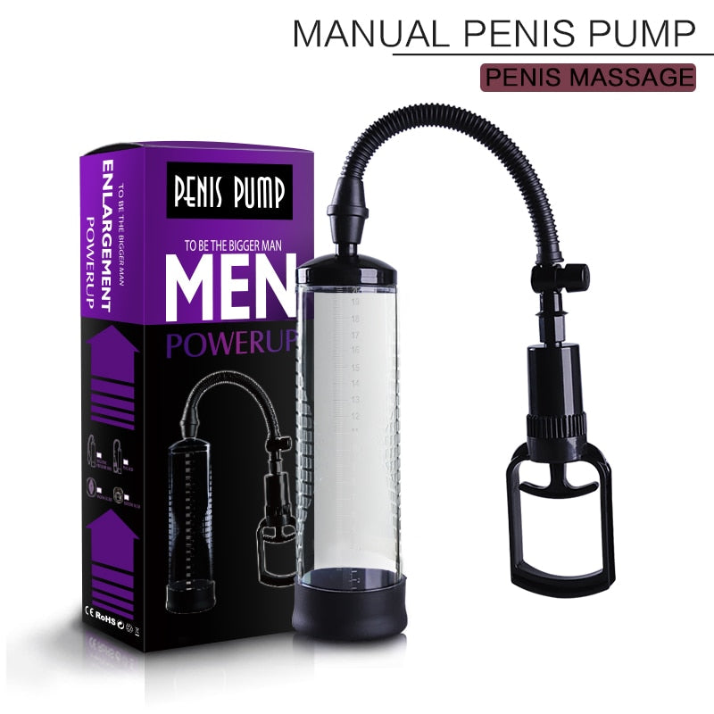Electric Penis Pump Sex Toys for Men Male Masturbator Penis Extender Penile Vacuum Pump Penis Enlargement Enhancer Massager Ring - sextoysok