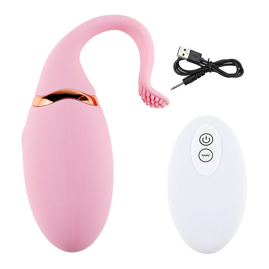 Sex Toys for Woman 10 Speed USB Charging Wireless Remote Control Fish Tail Jump Egg Vibrator Waterproof Massage Vibrator SexGift - sextoysok