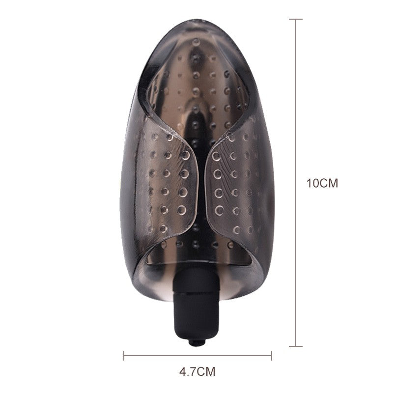 Penis Weights Exercise Penis Enlargement Penis Vibrating Nozzle Suck Dick TPE Male Sex Aids Sex Toys for Men (Black) - sextoysok