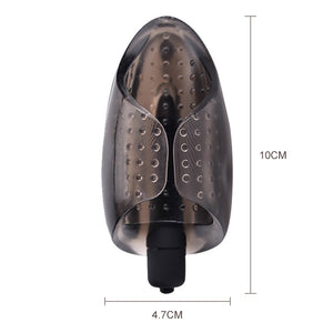 Penis Weights Exercise Penis Enlargement Penis Vibrating Nozzle Suck Dick TPE Male Sex Aids Sex Toys for Men (Black) - sextoysok