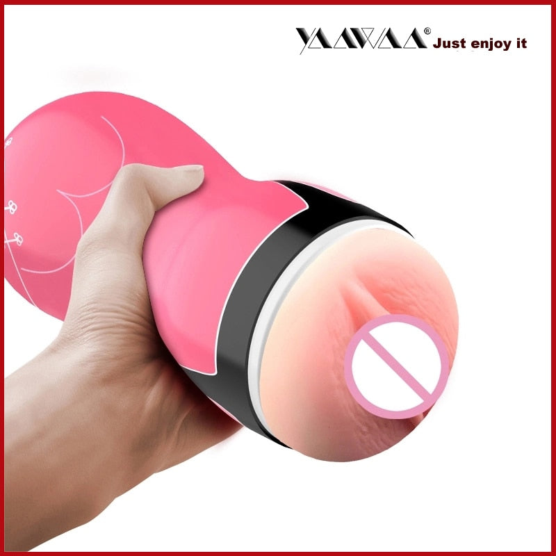 FOX Sex Shop Male Masturbator Vagina Real Pussy Sex Toys for Adult Product Male Masturbation Artificial Vagina - sextoysok