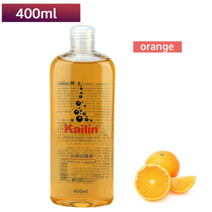 400ml fruit flavor lubricant anal grease for sex lube gel Oral Sex Oil strawberry Banana orange grape Massage Oil water based - sextoysok
