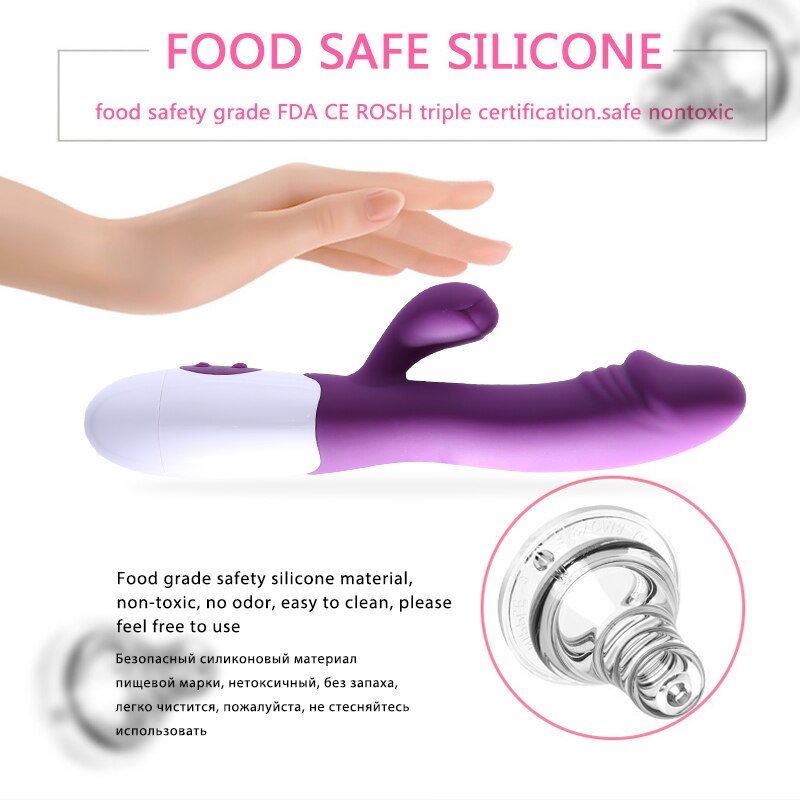 7 Speed G Spot Vibrator for women Dildo Sex toy Rabbit Vibrator Vaginal Clitoral massager Female Masturbator Sex Toys for Women - sextoysok