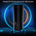 HESODA New Masturbation Cup Electric Double Rotation Up To 21 CM Multiple Mode Stimulation Sex Toys For Men Products For Adults (Black) - sextoysok