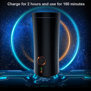 HESODA New Masturbation Cup Electric Double Rotation Up To 21 CM Multiple Mode Stimulation Sex Toys For Men Products For Adults (Black) - sextoysok