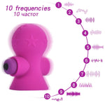 DOPAMONKEY Breast Nipple Vibration Super Suction Chest Stimulate Sex Toy For Women Breast Massage 10 Vibration Adult Sex Shop - sextoysok