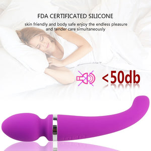 Sex Toy for Woman G Spot Massager Silica Gel Vibrator Double head Vibrator USB Charging Vibrator Female Sex Gift Products Game - sextoysok