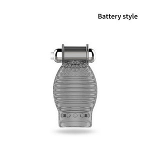 Glans Vibrator For Men Penis Enlargement 10 Modes Glans Massager Penis Endurance Delay Lasting Trainer Masturbate Cup Adult Toys - sextoysok